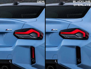 BMW M2 2023+ (G87) BLACKLINE Rear Reflector Overlay Kit