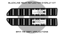 BMW M2 2023+ (G87) BLACKLINE Rear Reflector Overlay Kit-3