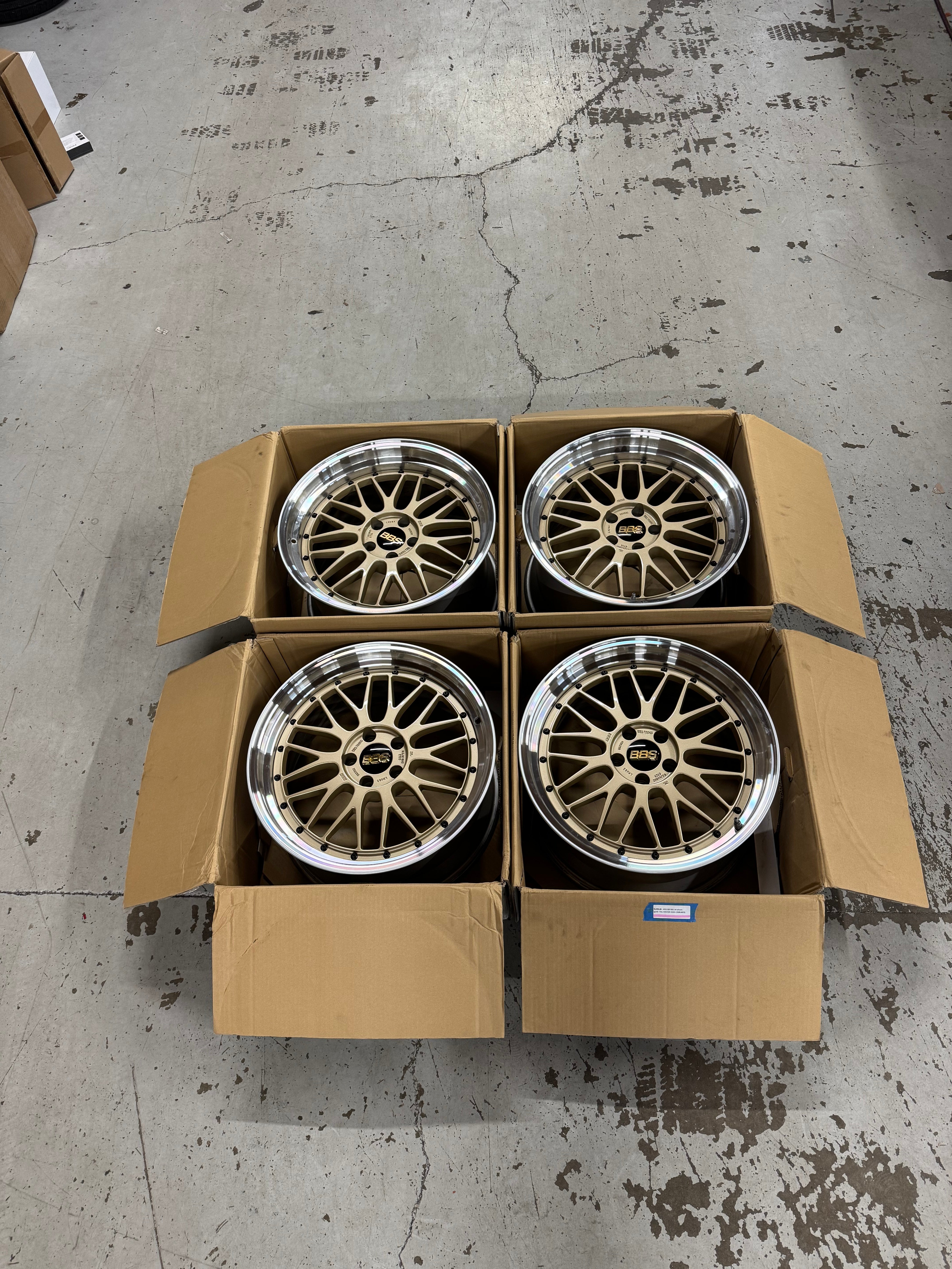 A90/G8X BBS LM wheels (gold)