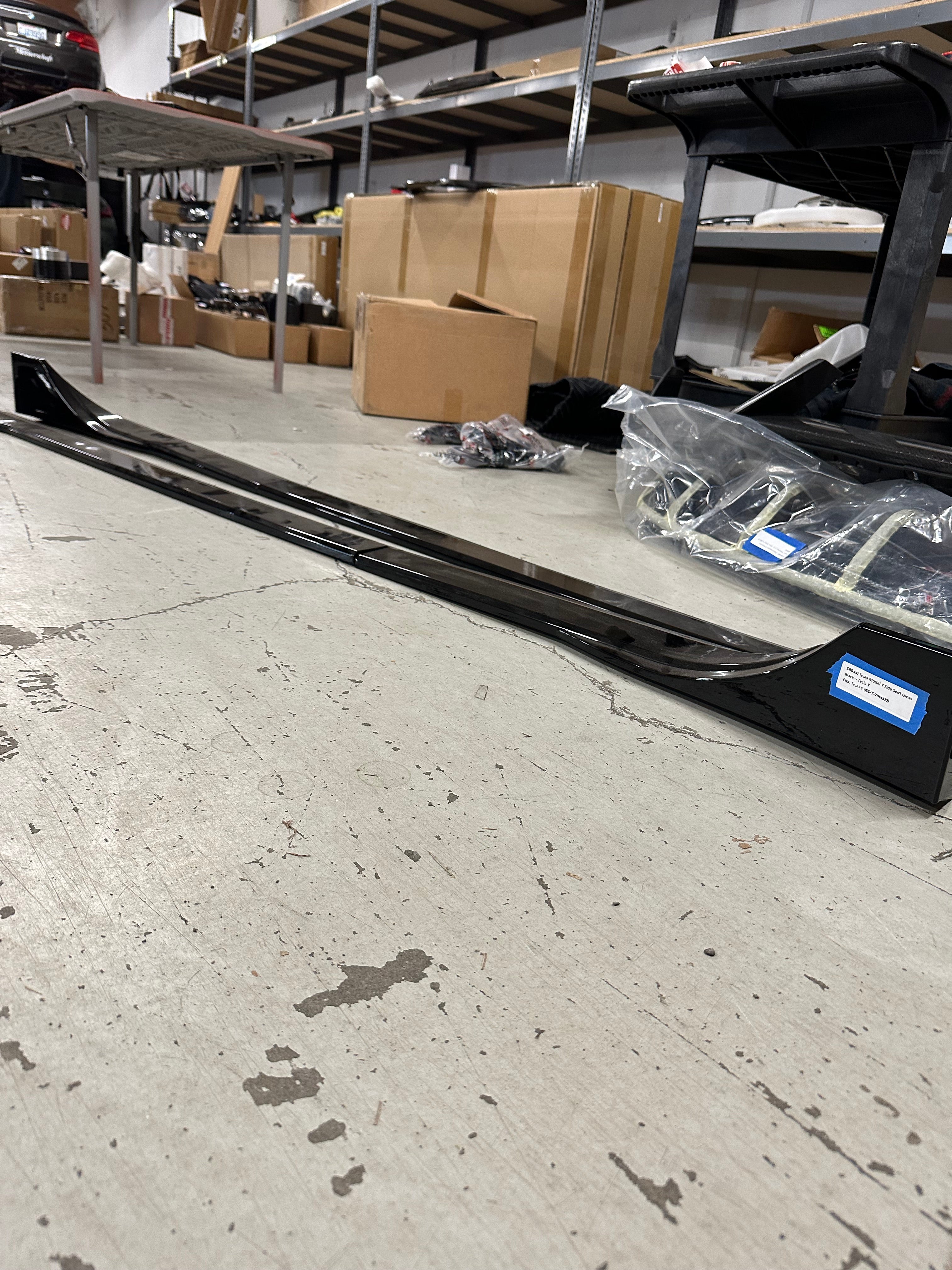 Tesla Model Y Side Skirt Gloss Black