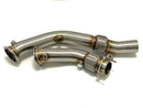 MAD BMW S55 Downpipes M2C M3 M4 W/ Flex Section-1