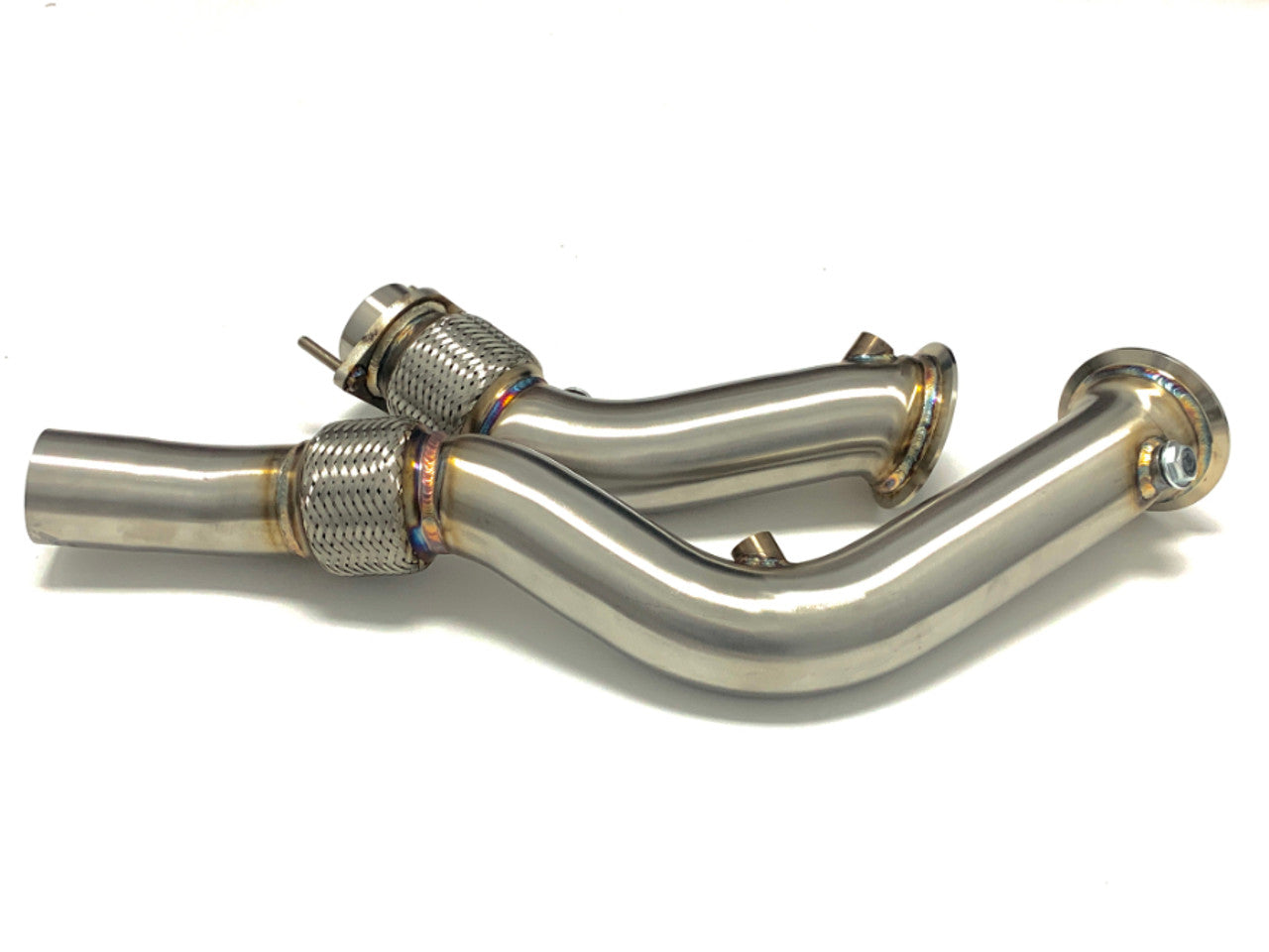 MAD BMW S55 Downpipes M2C M3 M4 W/ Flex Section - 0