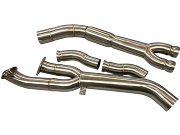 MAD BMW G8x M3 M4 S58 Resonated Single Midpipe (Brace Included)