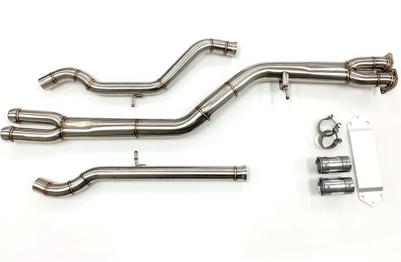 MAD BMW F8x M3 M4 S55 Single Midpipe (Brace Included)