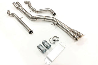 MAD BMW F8x M3 M4 S55 Single Midpipe (Brace Included)