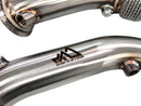 MAD BMW S55 Downpipes M2C M3 M4 W/ Flex Section-11