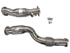 MAD BMW S58 Catted Downpipes M2 M3 M4 G87 G80 G82 G83 W/ Flex Section - 0