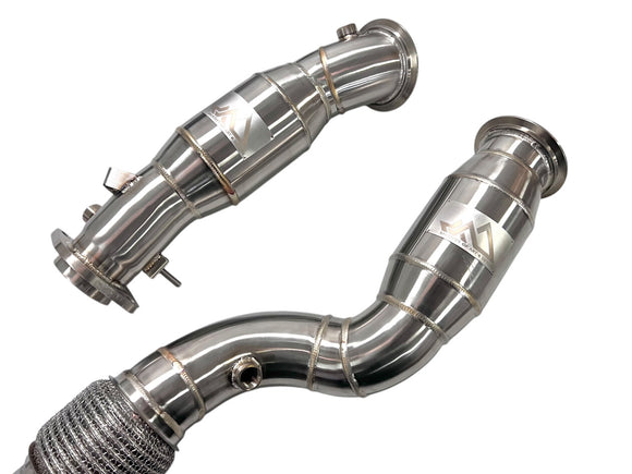 MAD BMW S58 Catted Downpipes M2 M3 M4 G87 G80 G82 G83 W/ Flex Section