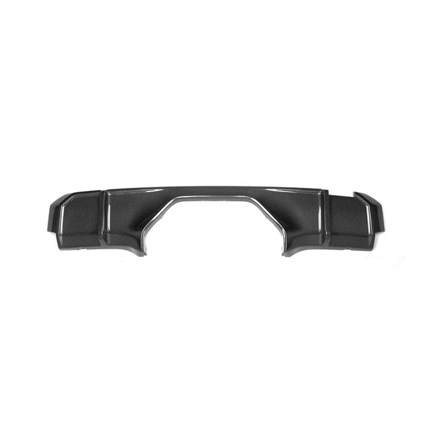 MHC+ M3/M4 V STYLE CENTRE EXIT REAR DIFFUSER IN PRE PREG CARBON FIBRE (G80/G81/G82/G83)