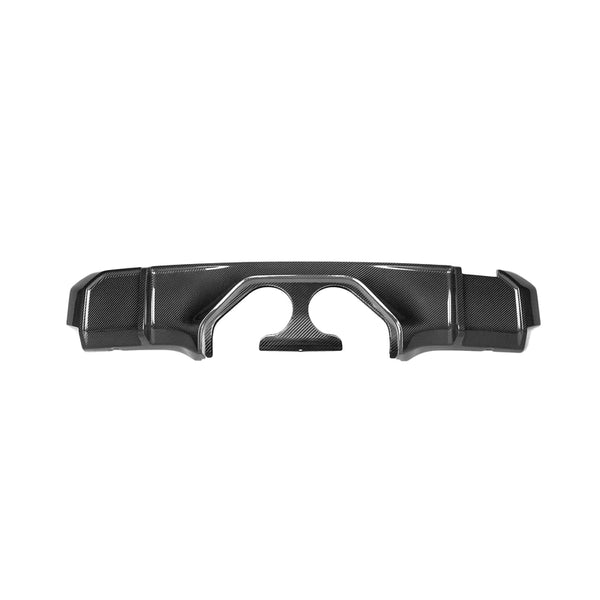 MHC+ M3/M4 V STYLE CENTRE EXIT REAR DIFFUSER IN PRE PREG CARBON FIBRE (G80/G81/G82/G83)