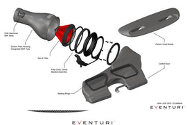 Eventuri Mini F56 JCW GP3 / F54 JCW Clubman 306HP Black Carbon Intake System - 0