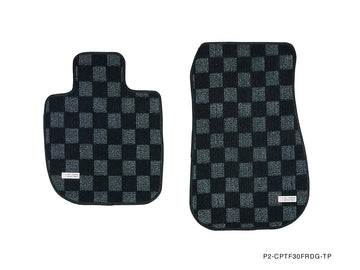 P2M BMW F30 / F80 3-SERIES (2011-19) 4D RACE FLOOR MATS : DARK GREY (FRONT/REAR) - 0