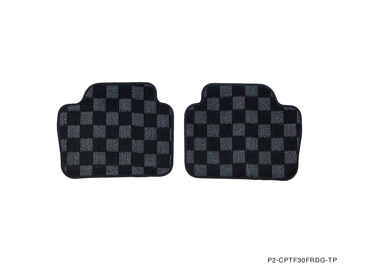 P2M BMW F30 / F80 3-SERIES (2011-19) 4D RACE FLOOR MATS : DARK GREY (FRONT/REAR)