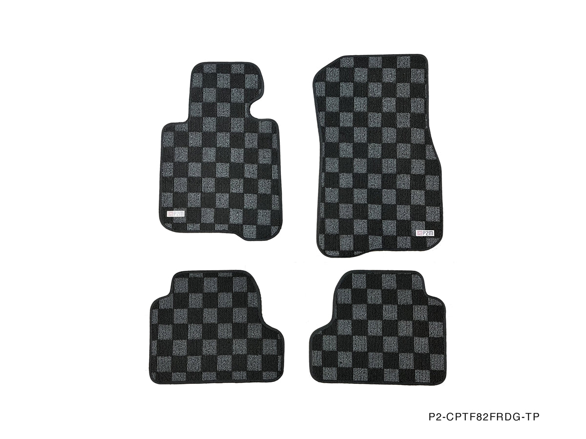 P2M BMW F32/82 4-SERIES (2015-20) COUPE RACE FLOOR MATS : DARK GREY (F ...