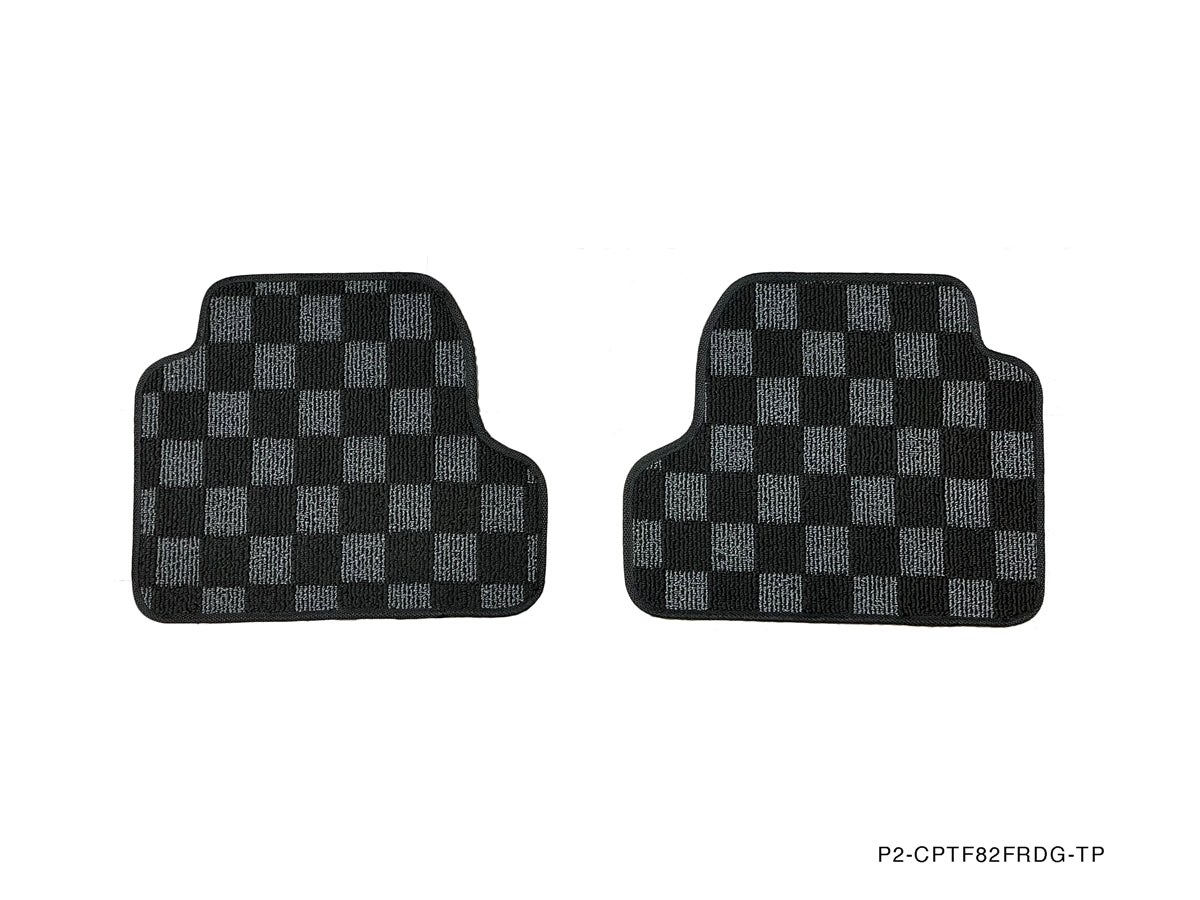 P2M BMW F32/82 4-SERIES (2015-20) COUPE RACE FLOOR MATS : DARK GREY (FRONT/REAR) - 0