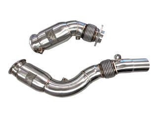 MAD BMW S55 Catted Downpipes M2C M3 M4 W/ Flex Section