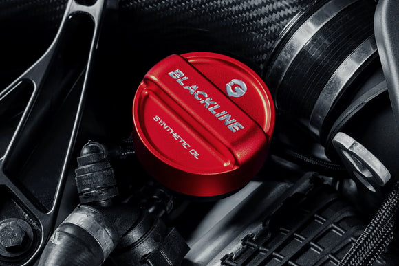 Goldenwrench BMW 2017+ S63/S68 Engine BLACKLINE Performance Edition Cap Set (Oil Cap / Coolant Caps)