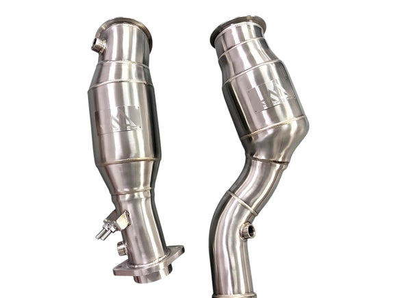 MAD BMW S58 Catted Downpipes M3 M4 G80 G82 G83 W/ No CEL Guarantee & Flex Section