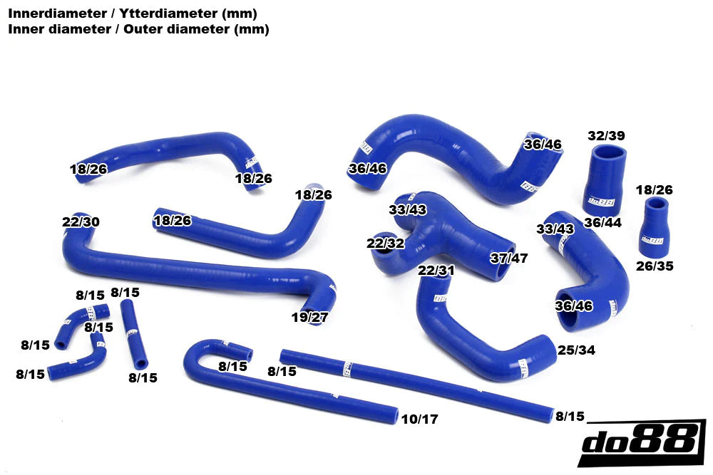 DO88 BMW M3 E30 Coolant Hoses