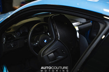 Eventuri BMW F80 M3 / F82 M4 Black Carbon Seat Back Cover Set - 0