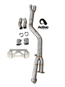 Active Autowerke G80/G82 M3/M4 Signature single mid-pipe with G-brace-2