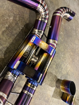 RK Titanium A90 Supra Street Edition Dual Exit Exhaust (valved)