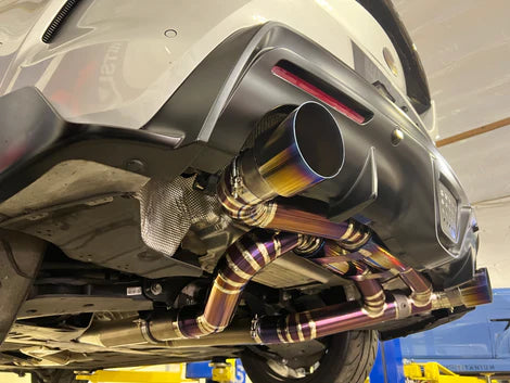 RK Titanium A90 Supra Street Edition Dual Exit Exhaust (valved)