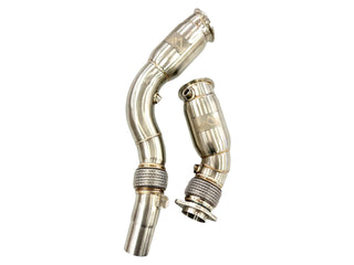 MAD BMW S55 Resonated Downpipes M2C M3 M4 W/ Flex Section