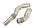 MAD BMW S55 Resonated Downpipes M2C M3 M4 W/ Flex Section-3