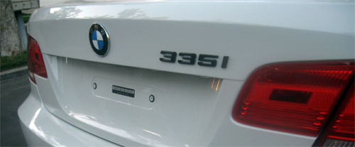 BMW Gloss Black Emblem Trunk Badges 335i