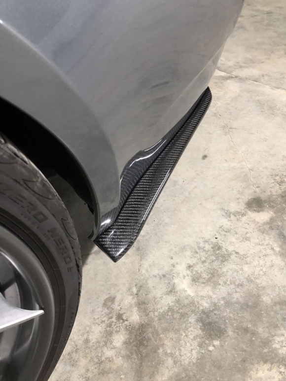 E9X Carbon Fiber Rear Bumper Fin V2