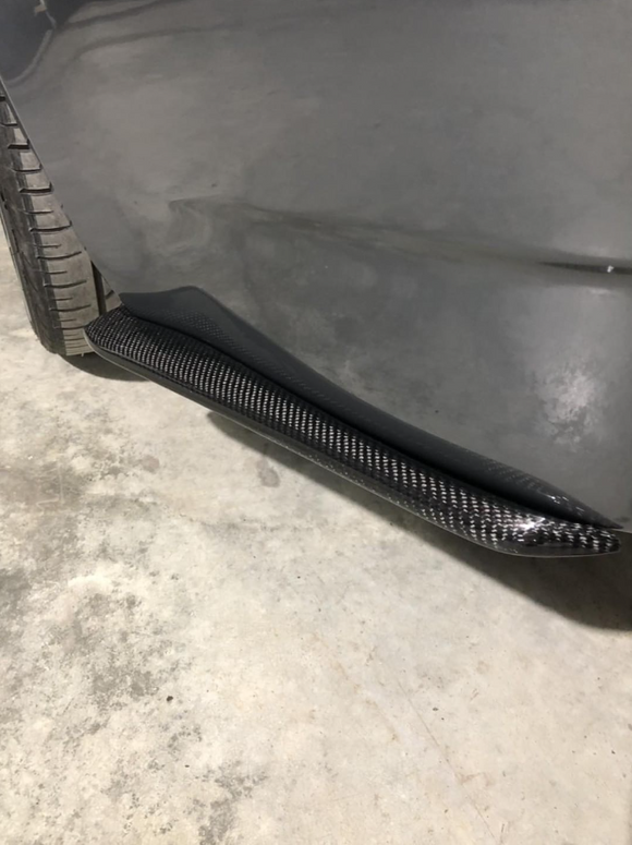 E9X Carbon Fiber Rear Bumper Fin V2