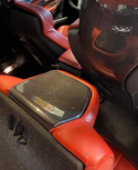F8X Carbon fiber Seat back trim