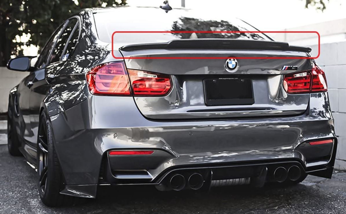 F30 F80 Carbon Fiber V3 Trunk Spoiler