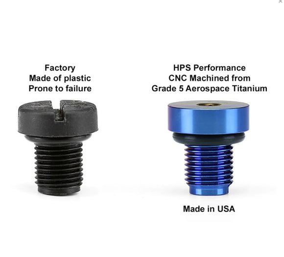 HPS Performance Titanium Coolant Bleed Screw for BMW