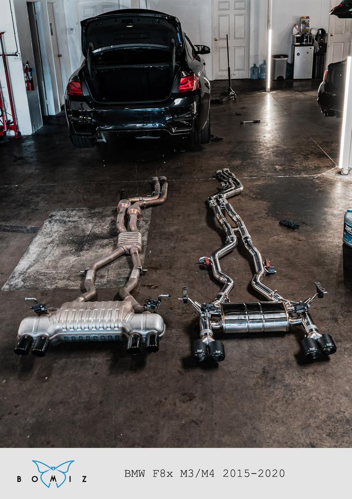 Bomiz F8X M3/M4 Titanium Valved Exhaust System | Mashimarho