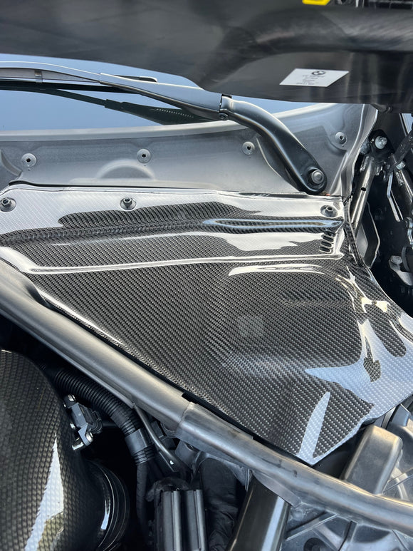F8X Carbon Fiber Engine Corner Cowl Panels