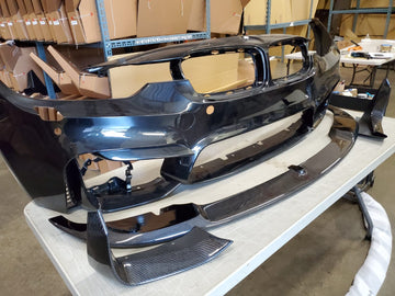 Carbon fiber lip and splitter for F8X style M3/M4 bumper - 0