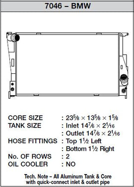CSF High-Performance N54 Radiator (Automatic Trans)
