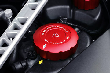 Goldenwrench A90 Toyota GR Supra BLACKLINE Performance Coolant Cap Cover Set - 0