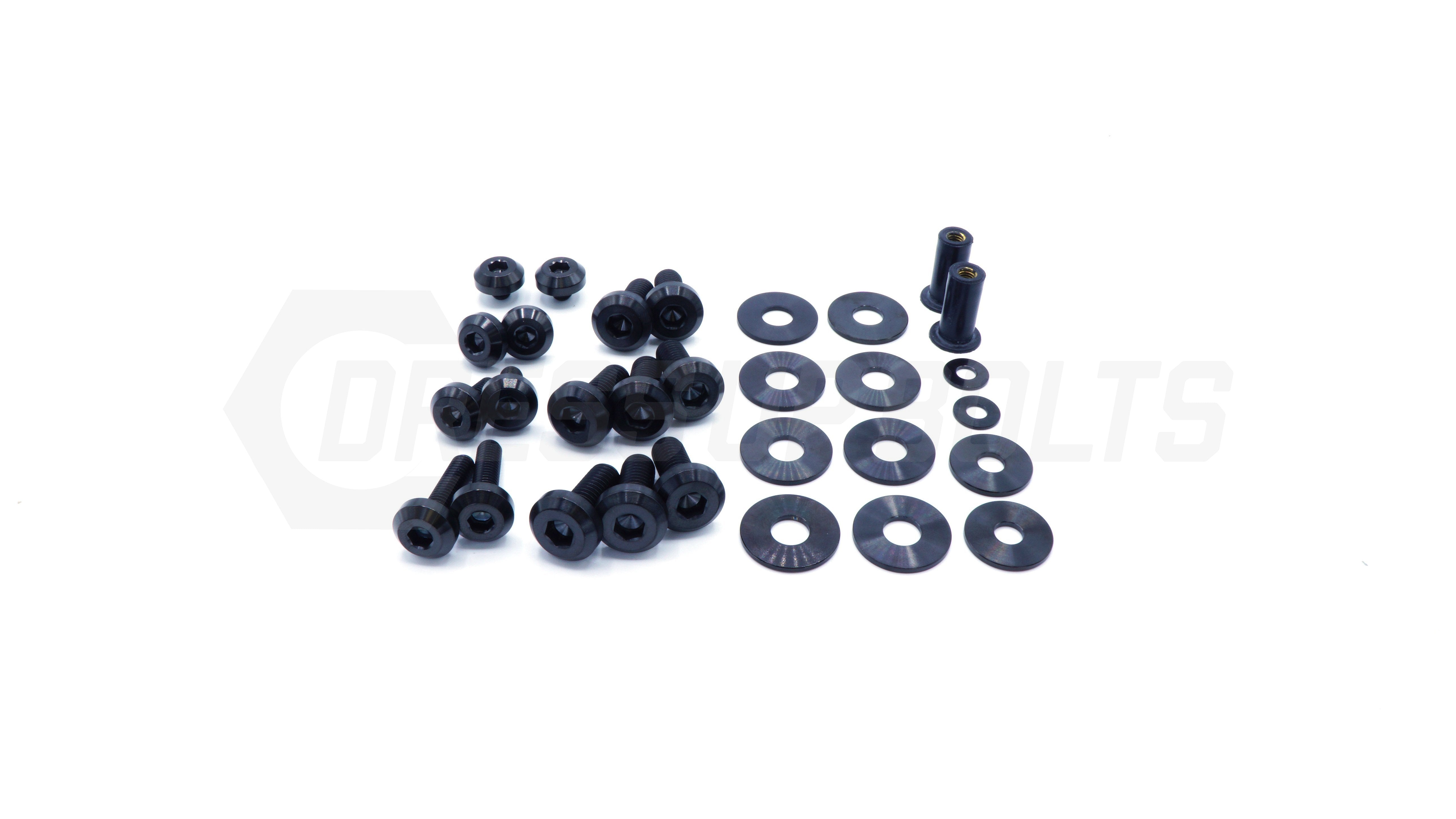 Buy black Dress Up Bolts E9X Titanium Hardware Hood Kit