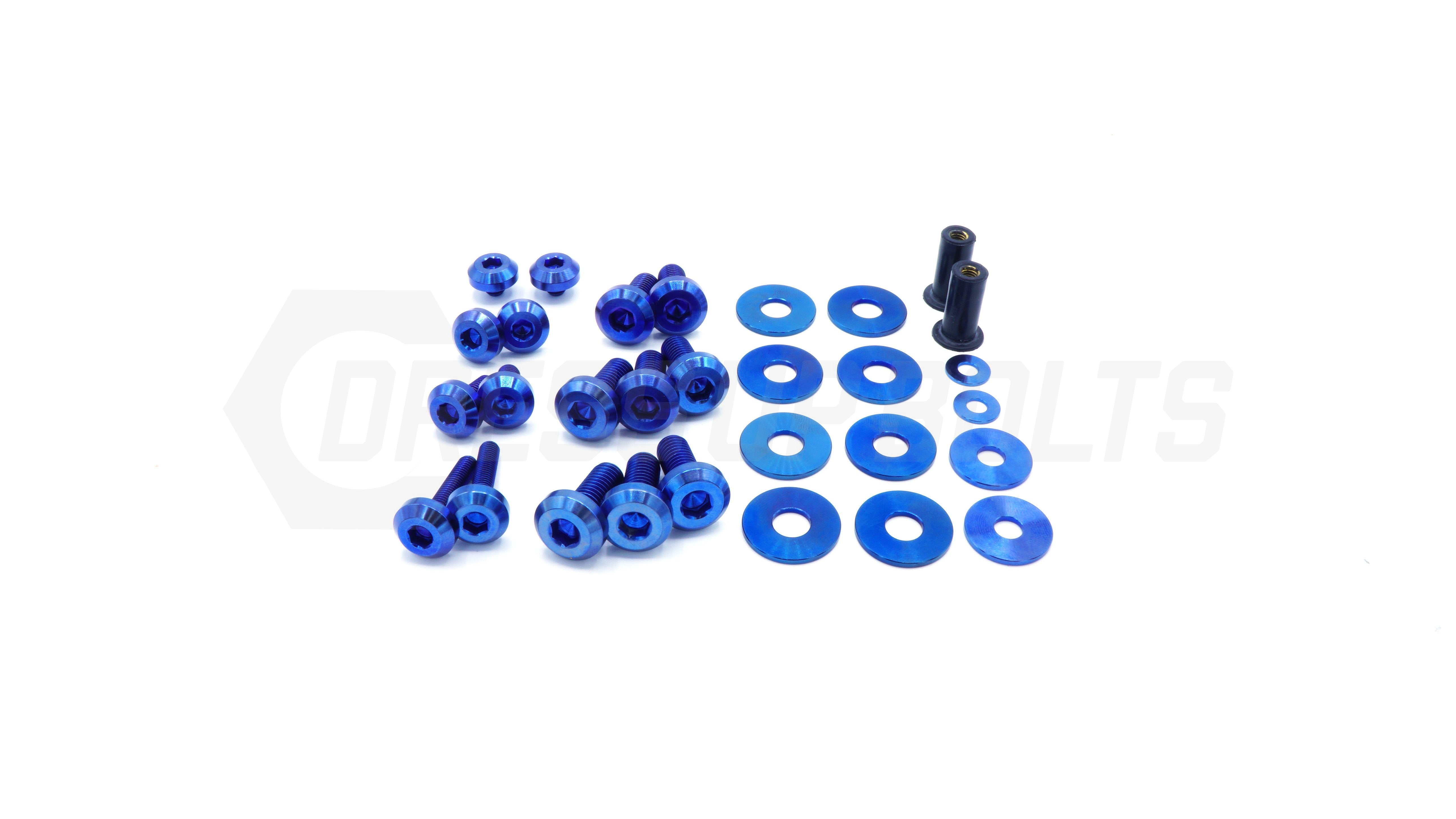 Dress Up Bolts E9X Titanium Hardware Hood Kit - 0