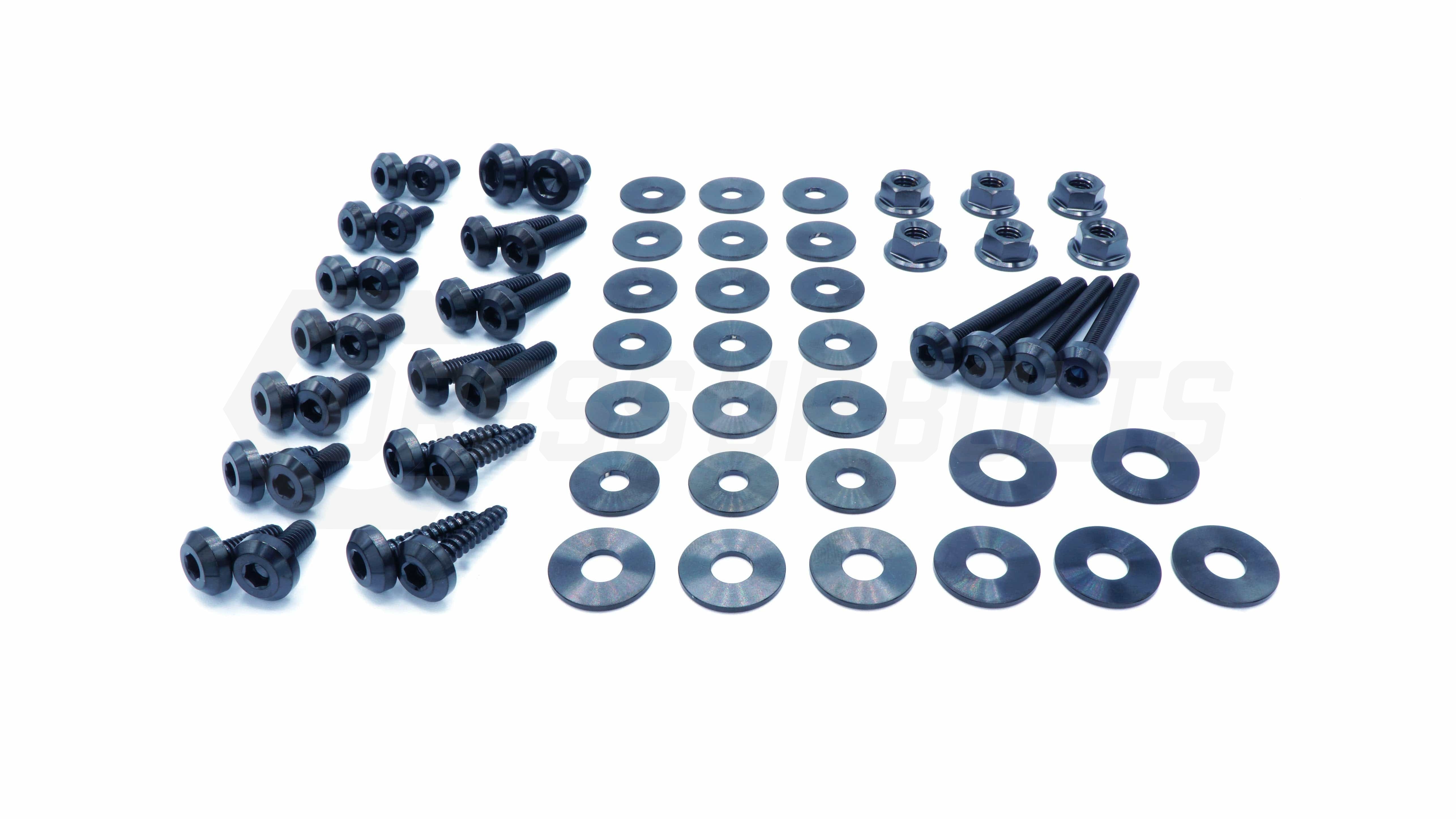 Buy black Dress Up Bolts Stage 1 Titanium Hardware Engine Bay Kit - BMW E82 135i (2007-2012)