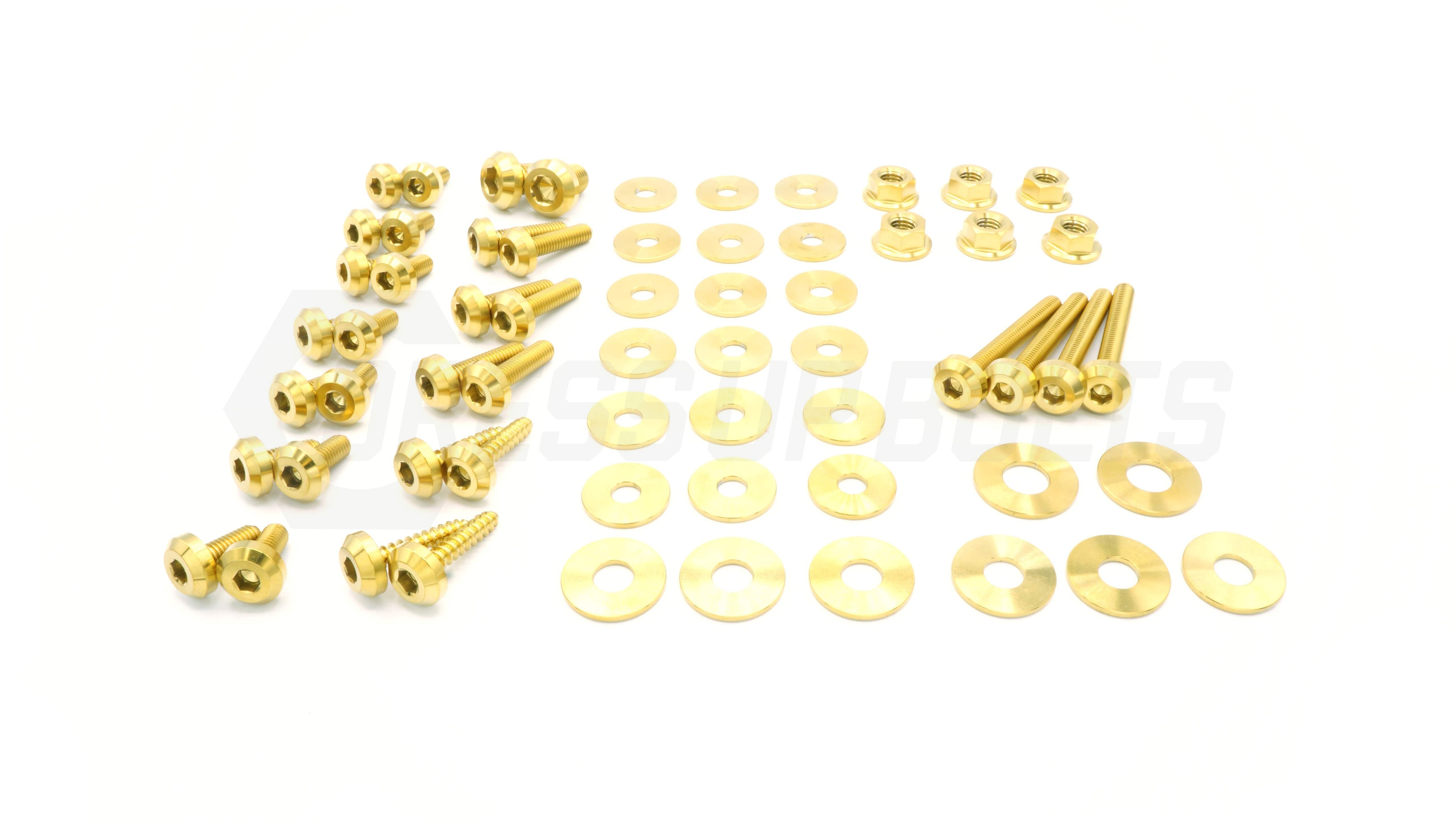 Buy gold Dress Up Bolts Stage 1 Titanium Hardware Engine Bay Kit - BMW E82 135i (2007-2012)