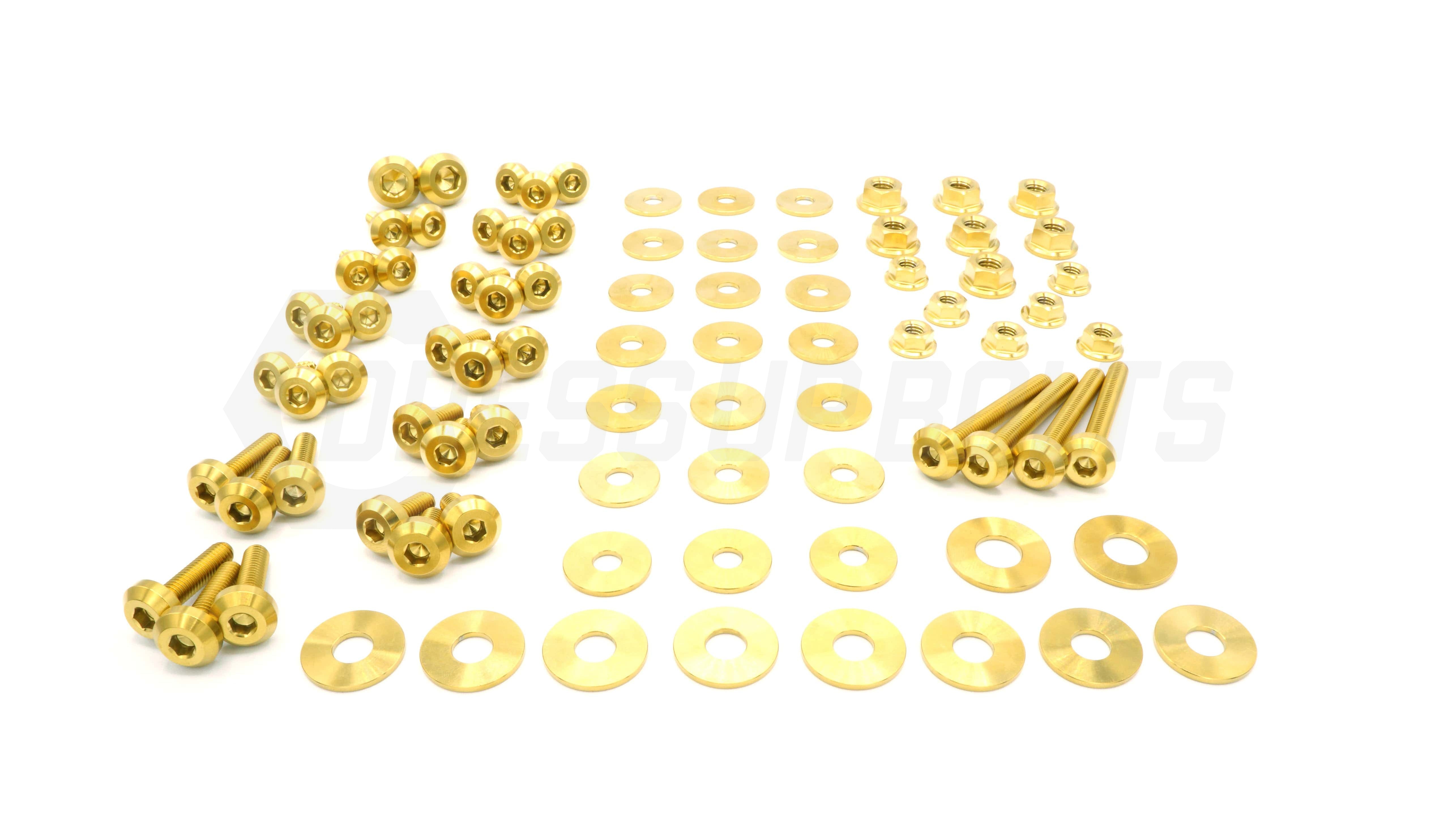 Buy gold Dress Up Bolts Stage 2 Titanium Hardware Engine Bay Kit - BMW E82 135i (2007-2012)