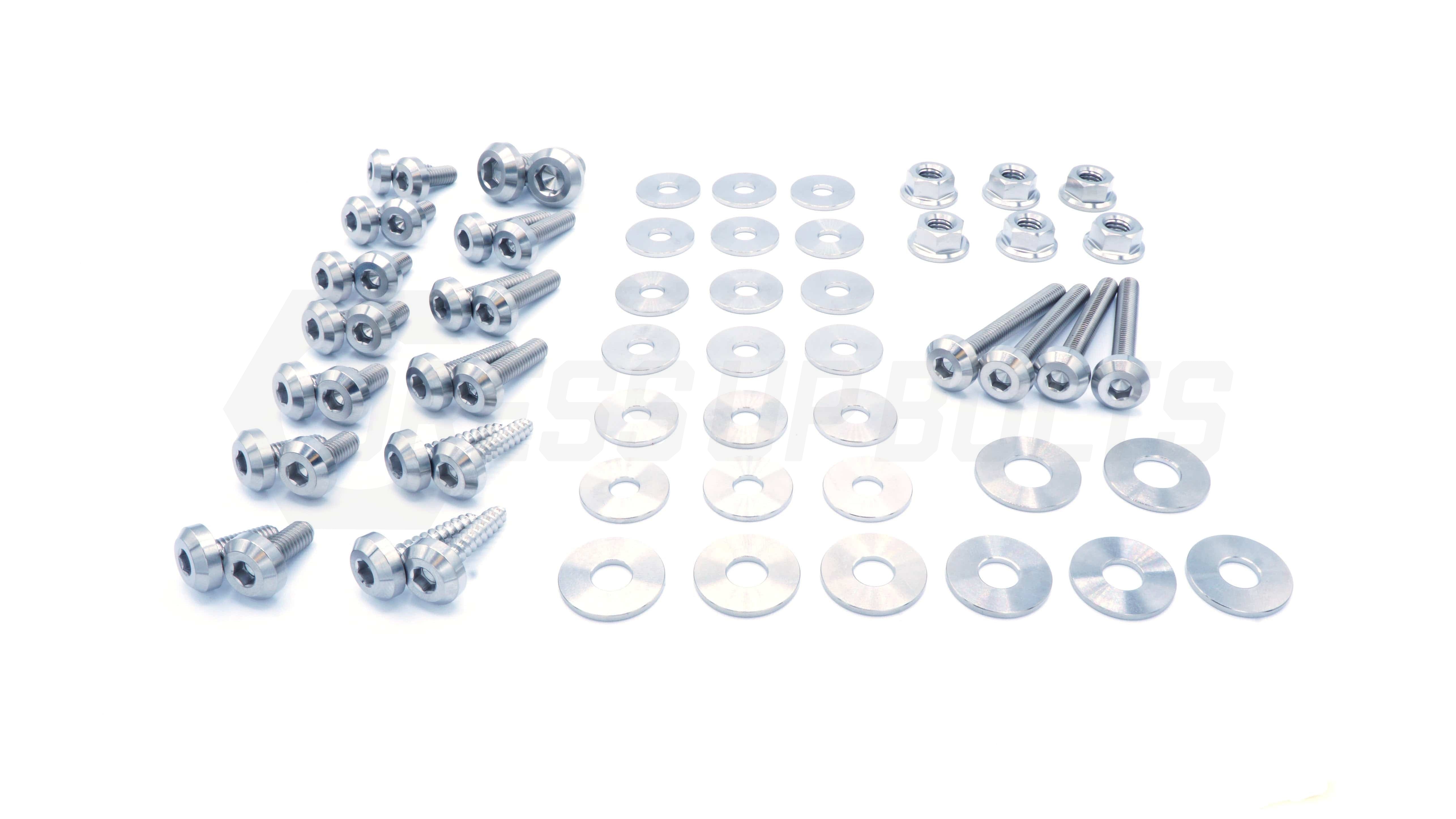 Buy polished Dress Up Bolts Stage 1 Titanium Hardware Engine Bay Kit - BMW E82 135i (2007-2012)