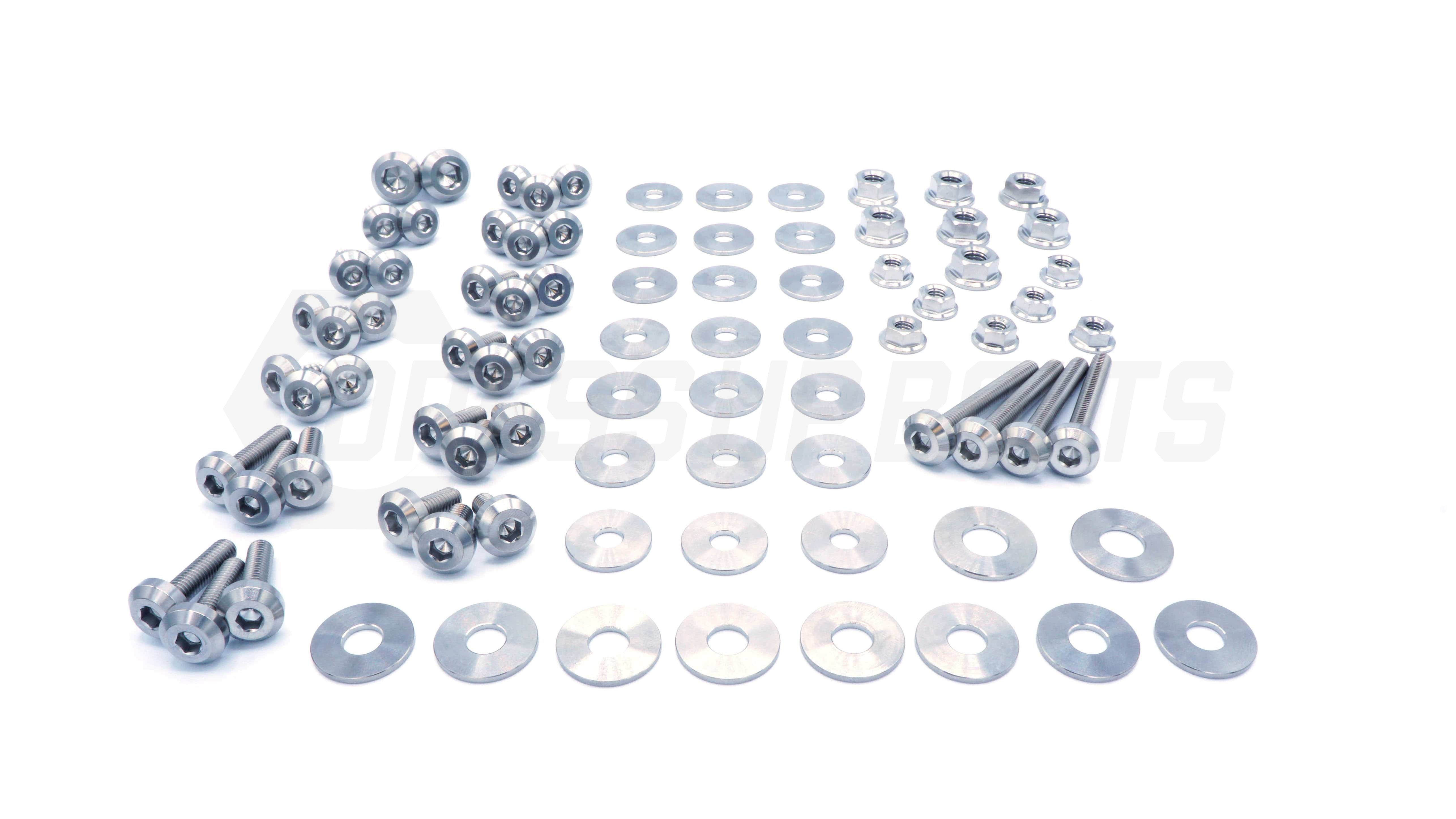 Buy polished Dress Up Bolts Stage 2 Titanium Hardware Engine Bay Kit - BMW E82 135i (2007-2012)