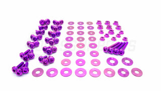 Buy purple Dress Up Bolts Stage 2 Titanium Hardware Engine Bay Kit - BMW E82 135i (2007-2012)