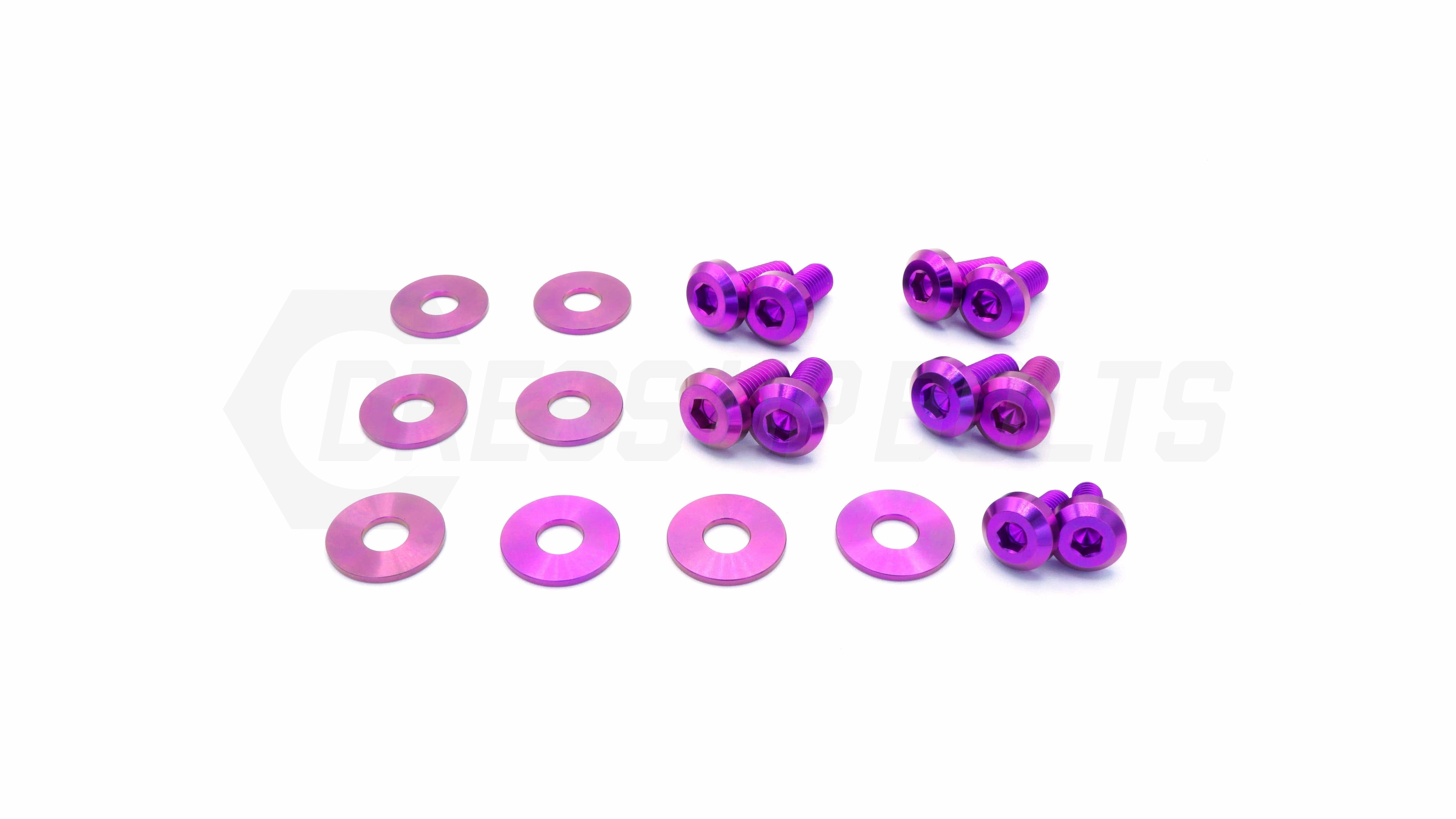 Buy purple Dress Up Bolts Titanium Hardware Trunk Kit - BMW E82 135i (2007-2012)