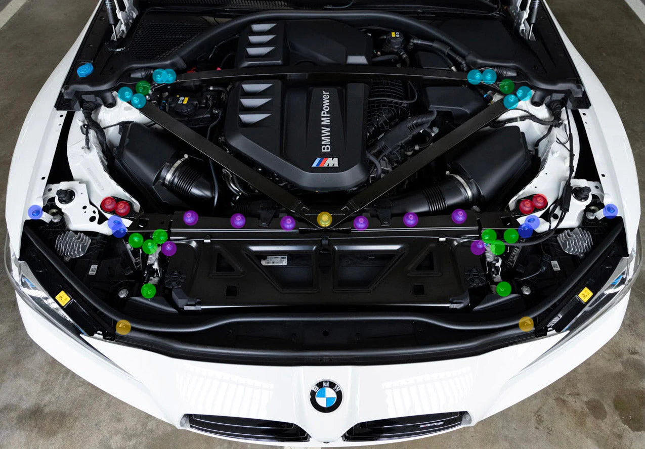 DownStar Titanium BMW G8X Billet Dress-Up Hardware Kit